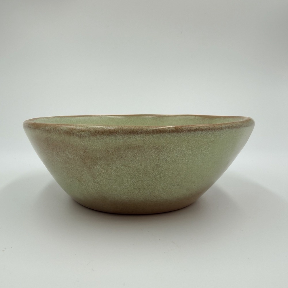 Vtg Frankoma Pottery Woodland Green 5X Plainsman Cereal Soup Bowl Sapulpa Clay